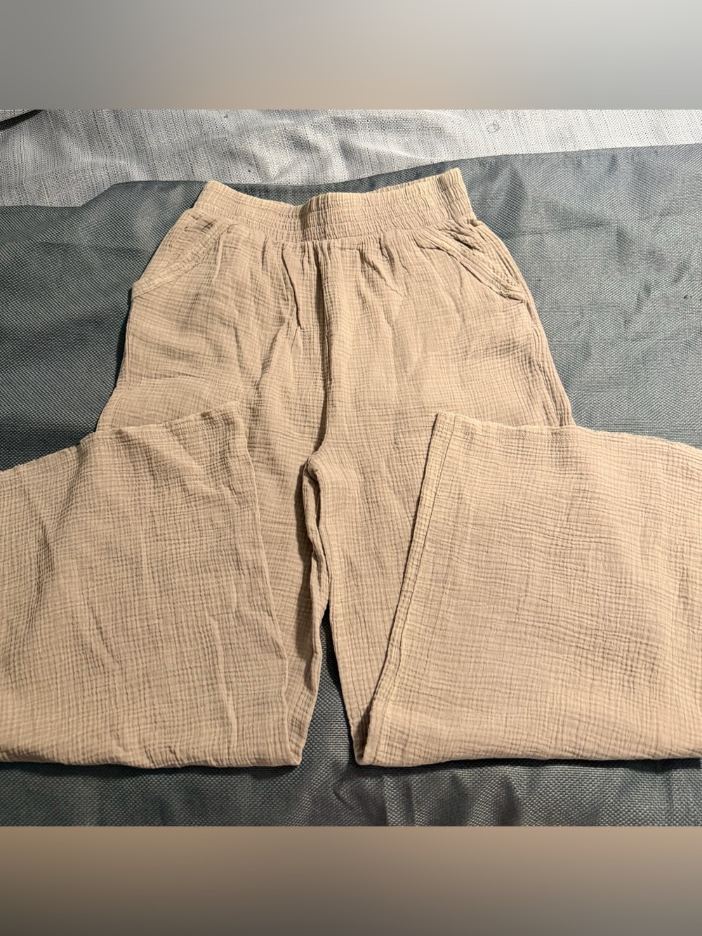 NWOT Zenana 100% cotton gauze wide leg pants